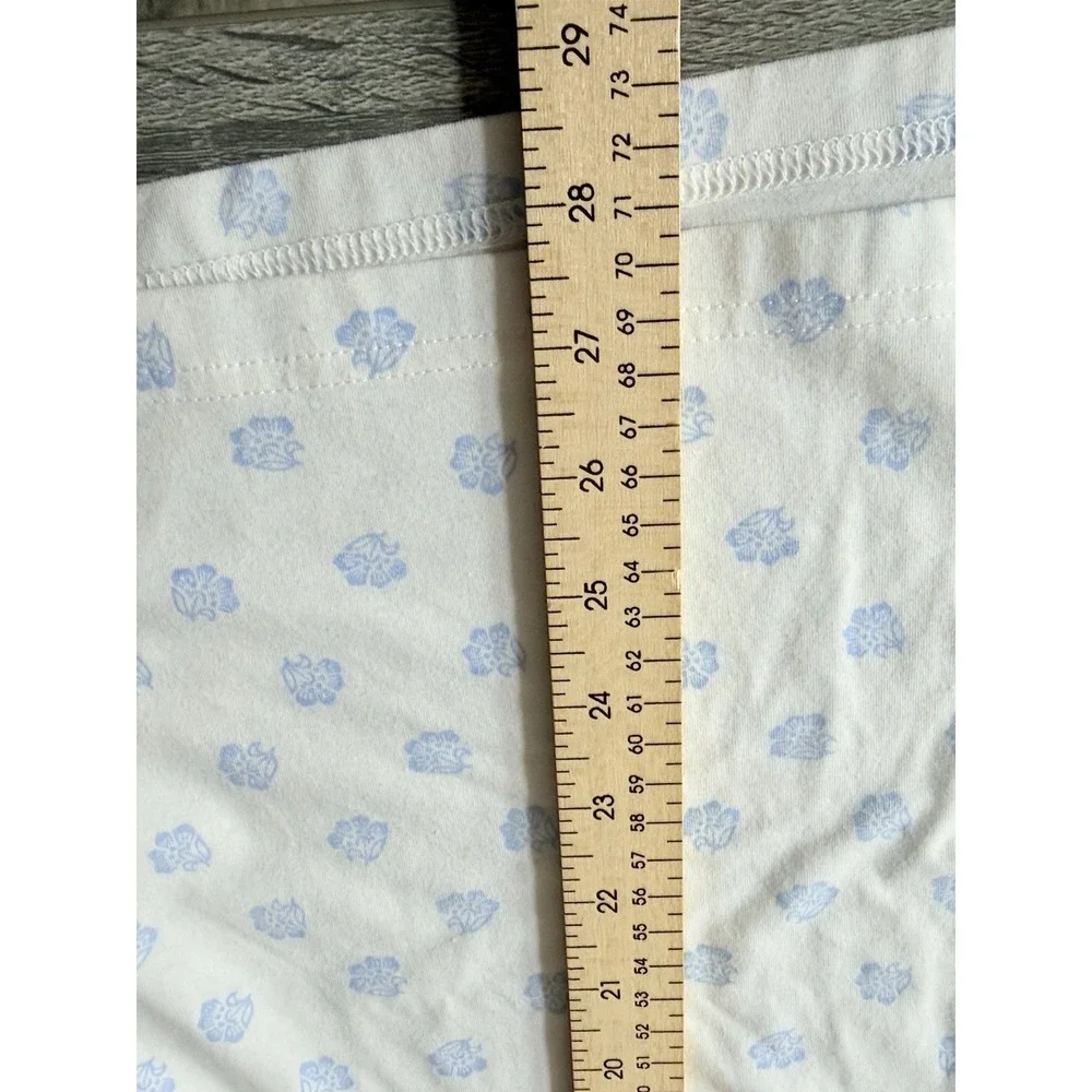 POLO Ralph Lauren Men's Large Performance Pony White Blue Floral Golf Shirt